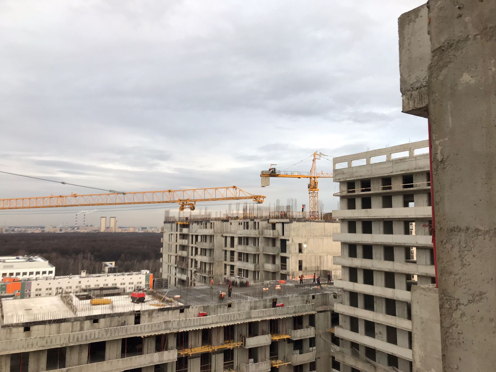 Фотоотчёт со стройплощадки ЖК "Терлецкий парк" от 11.11.2021